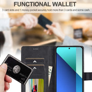 For Xiaomi Redmi Note 13 Pro 4G LC.IMEEKE Calf Texture Leather Phone Case(Black)