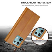 For Xiaomi Redmi Note 13 5G LC.IMEEKE Calf Texture Leather Phone Case(Brown)