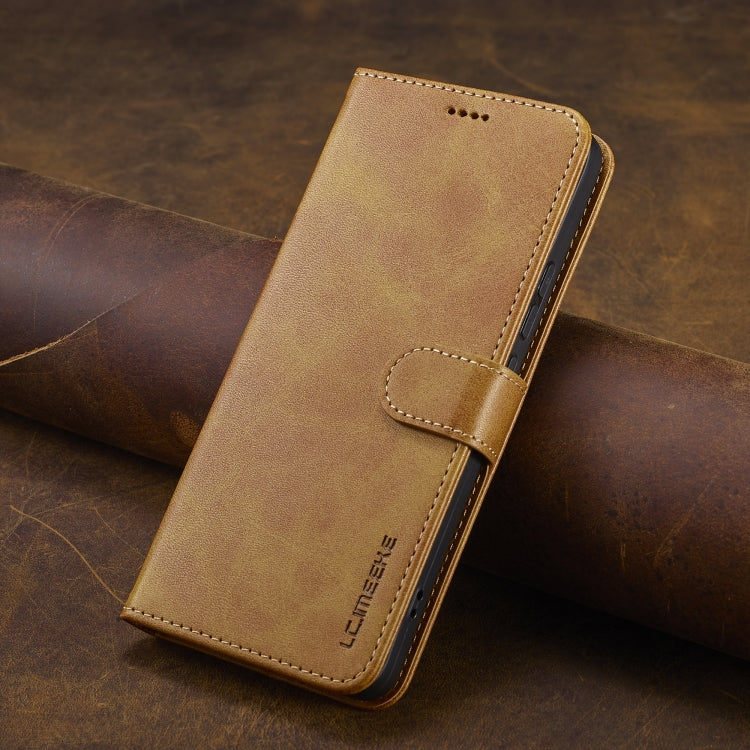 For Xiaomi Redmi Note 13 Pro+ LC.IMEEKE Calf Texture Leather Phone Case(Brown)