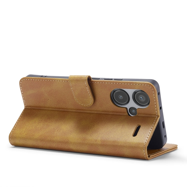 For Xiaomi Redmi Note 13 Pro+ LC.IMEEKE Calf Texture Leather Phone Case(Brown)