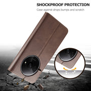 For Xiaomi Redmi A3 LC.IMEEKE Calf Texture Leather Phone Case(Coffee)