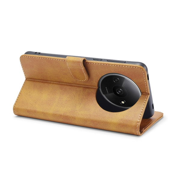 For Xiaomi Redmi A3 LC.IMEEKE Calf Texture Leather Phone Case(Brown)