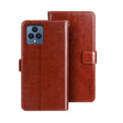 For T-Mobile REVVL 6 5G idewei Crazy Horse Texture Leather Phone Case with Holder(Brown) - More Brand by idewei | Online Shopping South Africa | PMC TechLife | Buy Now Pay Later Mobicred