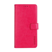 For Sharp Rouvo V idewei Crazy Horse Texture Leather Phone Case with Holder(Rose Red)