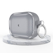 For AirPods Pro Photo Frame Carbon Fiber Series Earphone Case(Dark Grey)