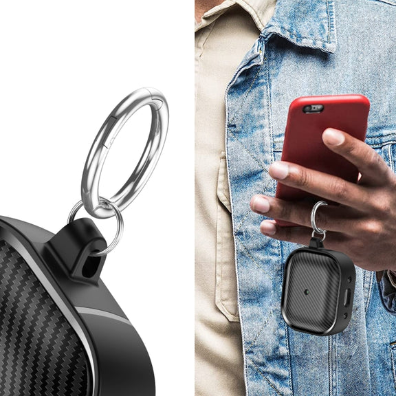 For AirPods 3 Photo Frame Carbon Fiber Series Earphone Case(Black)