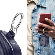 For AirPods 3 Photo Frame Carbon Fiber Series Earphone Case(Dark Blue)