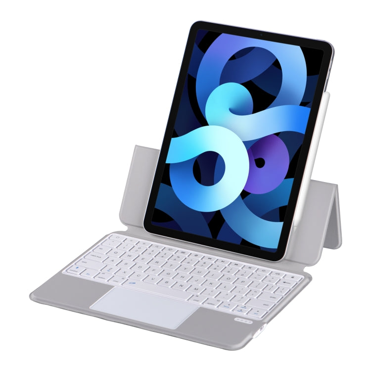X3125-6 Integrated Thin Magnetic Bluetooth Keyboard Case For iPad Air 2022 / Air 2020 10.9 / Pro 11 2018 / 2020 / 2021 / 2022 (Grey)