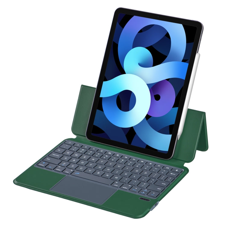 X3125-6 Integrated Thin Magnetic Bluetooth Keyboard Case For iPad Air 2022 / Air 2020 10.9 / Pro 11 2018 / 2020 / 2021 / 2022 (Green)