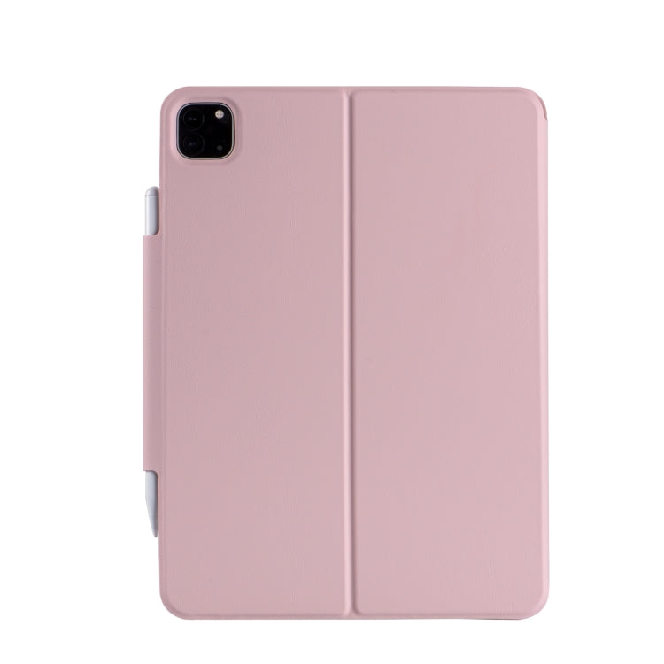 X3125-6D Integrated Thin Magnetic Bluetooth Keyboard Case with Backlight For iPad Air 2022 / Air 2020 10.9 / Pro 11 2018 / 2020 / 2021 / 2022(Pink)