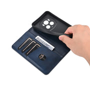 For Honor Magic6 Pro AZNS Magnetic Calf Texture Flip Leather Phone Case(Dark Blue)