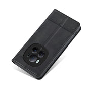 For Honor Magic6 Pro AZNS Magnetic Calf Texture Flip Leather Phone Case(Black)