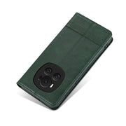 For Honor Magic6 AZNS Magnetic Calf Texture Flip Leather Phone Case(Dark Green)