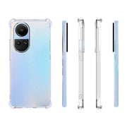 For OPPO Reno10 / 10 Pro Global Shockproof Non-slip Thickening TPU Phone Case(Transparent)