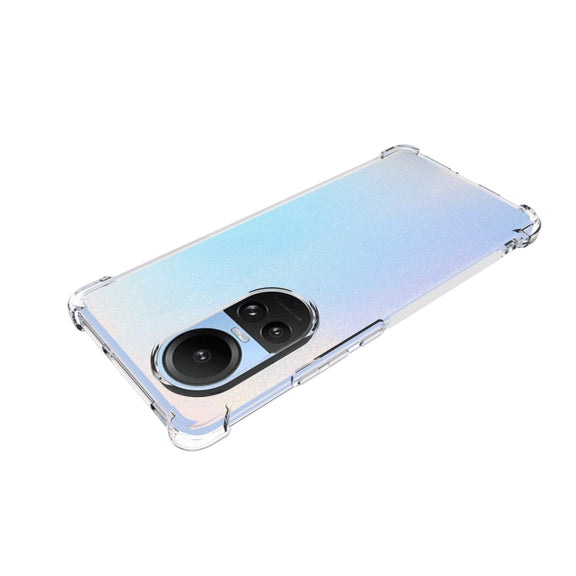 For OPPO Reno10 / 10 Pro Global Shockproof Non-slip Thickening TPU Phone Case(Transparent)