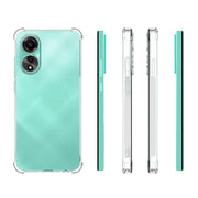For OPPO A78 4G Shockproof Non-slip Thickening TPU Phone Case(Transparent)