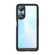 For OPPO A58 5G Colorful Series Acrylic + TPU Phone Case(Black)