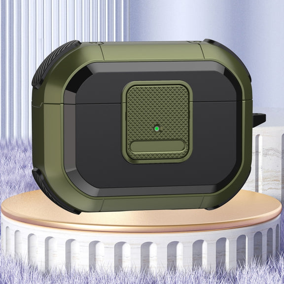 For AirPods Pro 2 Wireless Earphones Protective Case(Army Green)