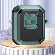 For AirPods 2 / 1 Wireless Earphones Protective Case(Dark Green)