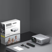 D1000 1920x1080P 320ANSI Lumens Portable Mini LCD LED Smart Projector, Screen Mirroring(EU Plug)