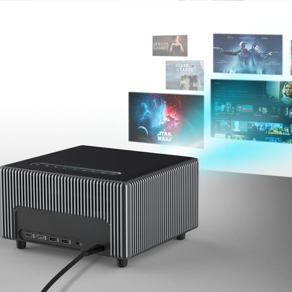 D6000 1920x1080P 400ANSI Lumens Portable Mini LCD LED Smart Projector, Screen Mirroring(AU Plug)