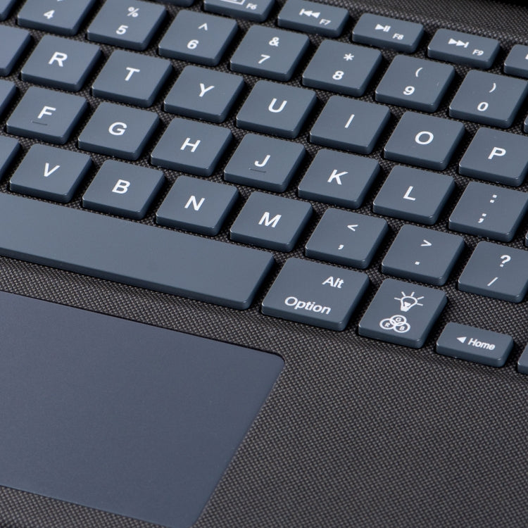 J3129D For iPad Pro 12.9 2022/2021/2020/2018 Backlight Bluetooth Keyboard Leather Case(Black)