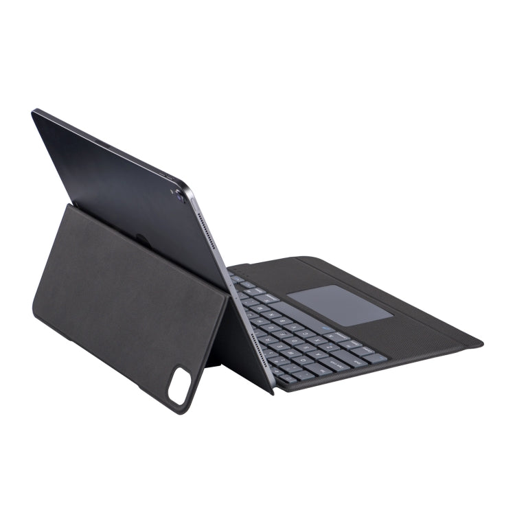 J3129 For iPad Pro 12.9 2022/2021/2020/2018 Bluetooth Keyboard Leather Case(Black)