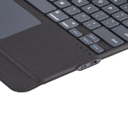 J3129 For iPad Pro 12.9 2022/2021/2020/2018 Bluetooth Keyboard Leather Case(Black)