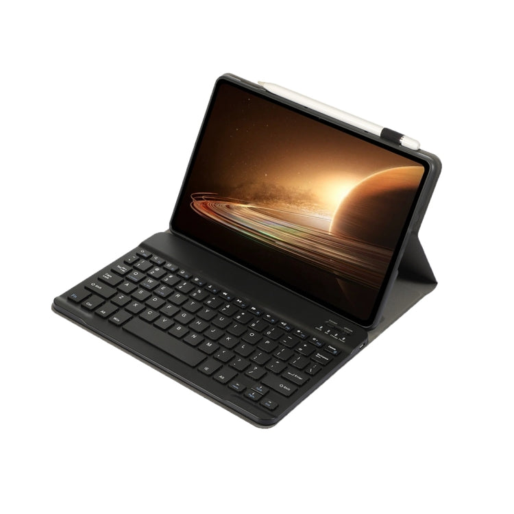 For OPPO Pad 2 11.61 inch 2023 OP13 Lambskin Texture Ultra-thin Detachable Bluetooth Keyboard Leather Case(Black)