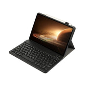 For OPPO Pad 2 11.61 inch 2023 OP13 Lambskin Texture Ultra-thin Detachable Bluetooth Keyboard Leather Case(Black)