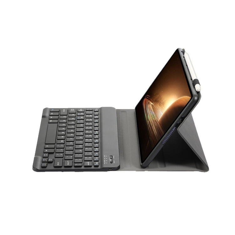 For OPPO Pad 2 11.61 inch 2023 OP13 Lambskin Texture Ultra-thin Detachable Bluetooth Keyboard Leather Case(Black)