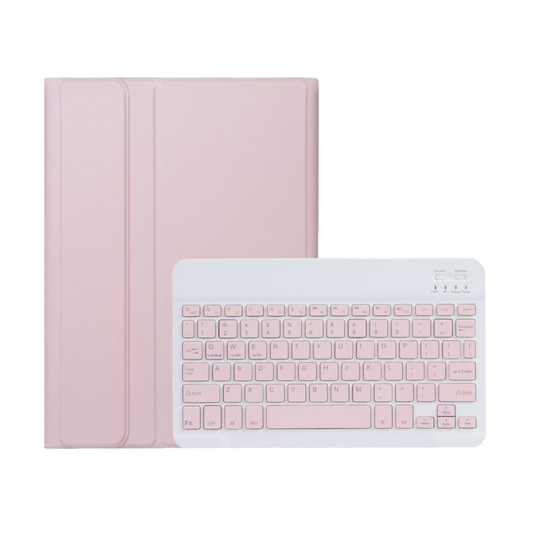 For OPPO Pad 2 11.61 inch 2023 OP13 Lambskin Texture Ultra-thin Detachable Bluetooth Keyboard Leather Case(Pink)