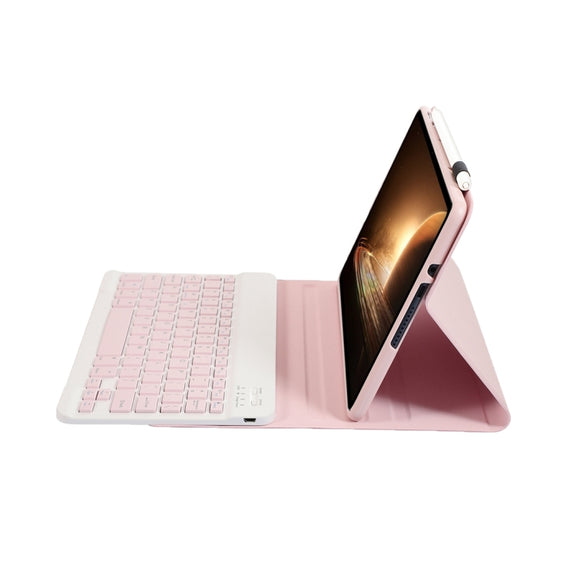 For OPPO Pad 2 11.61 inch 2023 OP13 Lambskin Texture Ultra-thin Detachable Bluetooth Keyboard Leather Case(Pink)