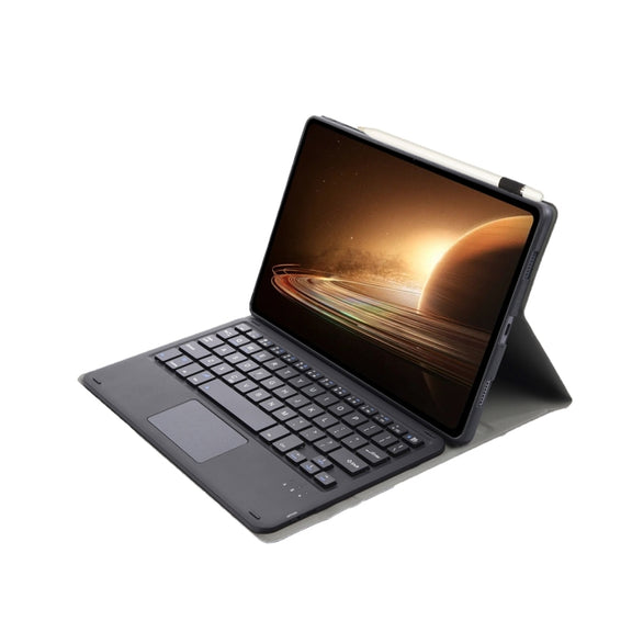 For OPPO Pad 2 11.61 inch 2023 OP13-A Lambskin Texture Ultra-thin Detachable Bluetooth Keyboard Leather Case with Touchpad(Black)