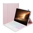 For OPPO Pad 2 11.61 inch 2023 OP13-AS Lambskin Texture Ultra-thin Detachable Backlight Bluetooth Keyboard Leather Case with Touchpad(Pink) - OPPO Keyboard by PMC TechLife | Online Shopping South Africa | PMC TechLife | Buy Now Pay Later Mobicred