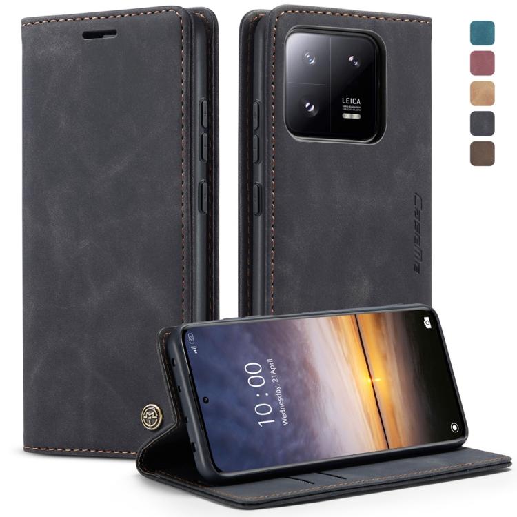 For Xiaomi 13 Pro CaseMe 013 Multifunctional Horizontal Flip Leather Phone Case(Black)