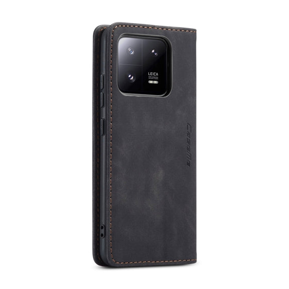 For Xiaomi 13 Pro CaseMe 013 Multifunctional Horizontal Flip Leather Phone Case(Black)