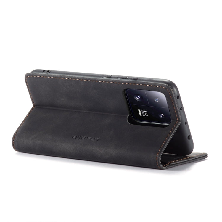 For Xiaomi 13 Pro CaseMe 013 Multifunctional Horizontal Flip Leather Phone Case(Black)