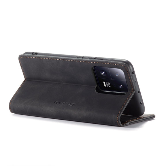 For Xiaomi 13 Pro CaseMe 013 Multifunctional Horizontal Flip Leather Phone Case(Black)