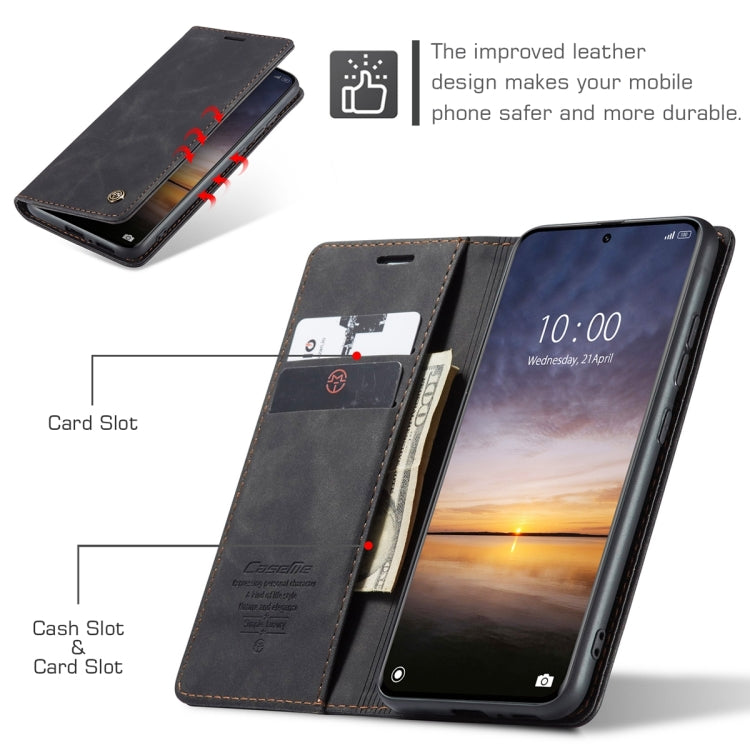 For Xiaomi 13 Pro CaseMe 013 Multifunctional Horizontal Flip Leather Phone Case(Black)