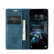 For Xiaomi Redmi 11A / 12C CaseMe 013 Multifunctional Horizontal Flip Leather Phone Case(Blue)