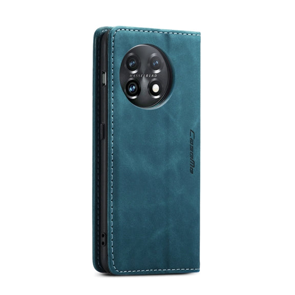 For OnePlus 11 CaseMe 013 Multifunctional Horizontal Flip Leather Phone Case(Blue)