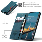For OnePlus 11 CaseMe 013 Multifunctional Horizontal Flip Leather Phone Case(Blue)