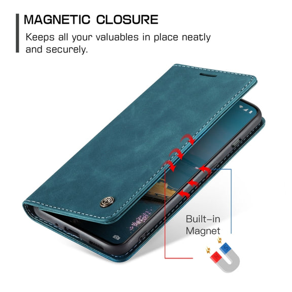 For OnePlus 11 CaseMe 013 Multifunctional Horizontal Flip Leather Phone Case(Blue)