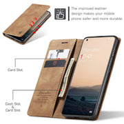 For OnePlus 11 CaseMe 013 Multifunctional Horizontal Flip Leather Phone Case(Brown)
