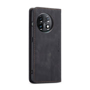 For OnePlus 11 CaseMe 013 Multifunctional Horizontal Flip Leather Phone Case(Black)