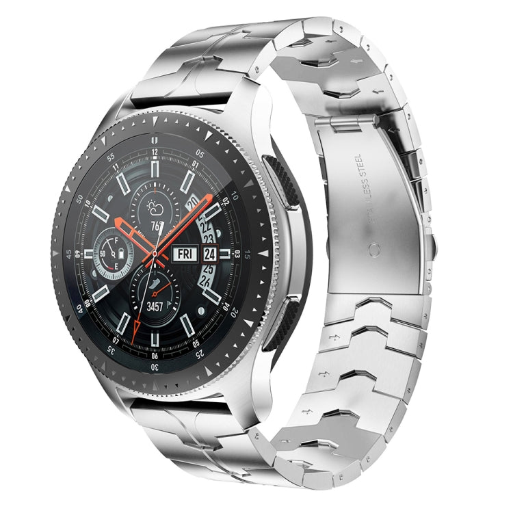 For Garmin Venu / Venu 2 Plus / Venu Sq / Sq2 20mm Universal Stainless Steel Watch Band(Silver)