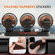 F4310 360-Degree Rotating Adjustable Car Three-Head Fan, Style:5V USB Universal