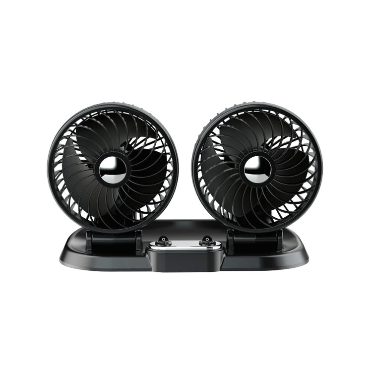 F622 Car Creative Folding Rotatable Double Head Electric Cooling Fan, Style:USB Universal