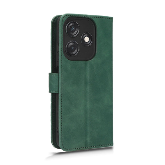 For TECNO Spark 10C Skin Feel Magnetic Flip Leather Phone Case(Green)
